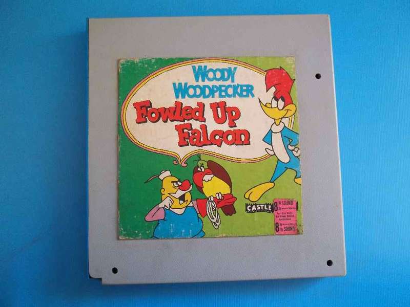 Vintage 8mm Film:Woody Woodpecker Fowled Up Falcon/Inspector Willoughby Phoney Express -Castle Films