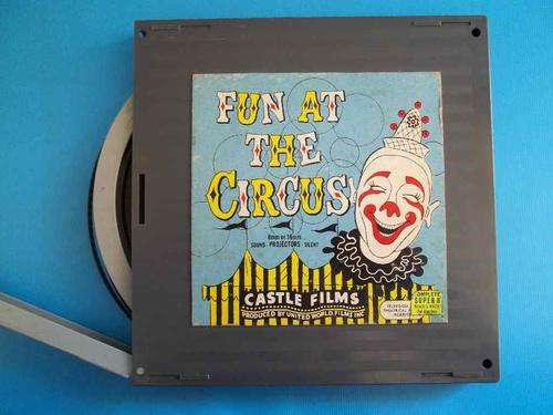 Vintage 8mm Film: Fun At The Circus/Pierre Bear Salmon Eggs - Castle Films