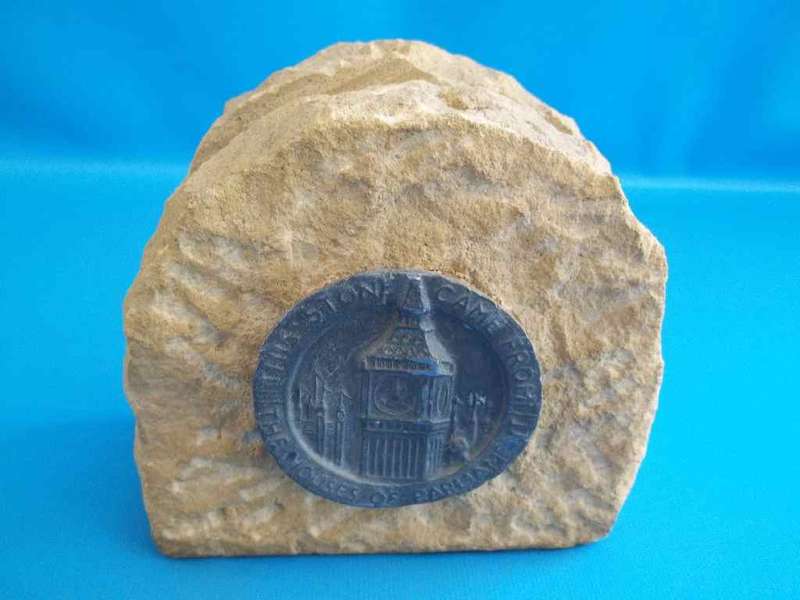 WWII Luftwaffe Blitz 1941 Houses Of Parliament Stone Letter Rack - 12cm/12,5cm/6cm