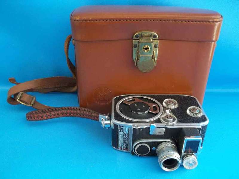 Lovely Vintage Bolex Paillard 8mm Movie Camera + Case - Good Condition!