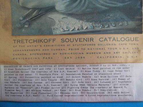 SIGNED Tretchikoff Souvenir Catalogue, 1952 - Sealed In Plastic - 39cm/25cm (Print: Blue Monday)