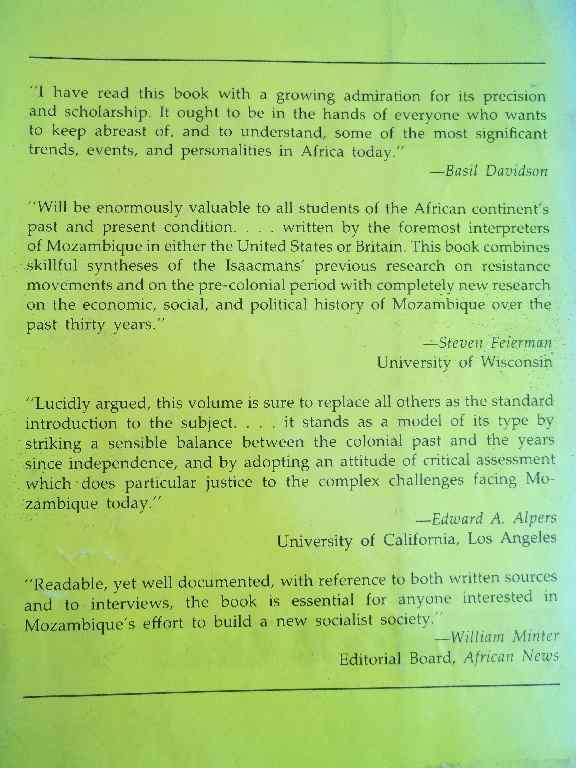 Mozambique: From Colonialism To Revolution, 1900-82- Allen & Barbara Isaacman - Westview Press, 1983