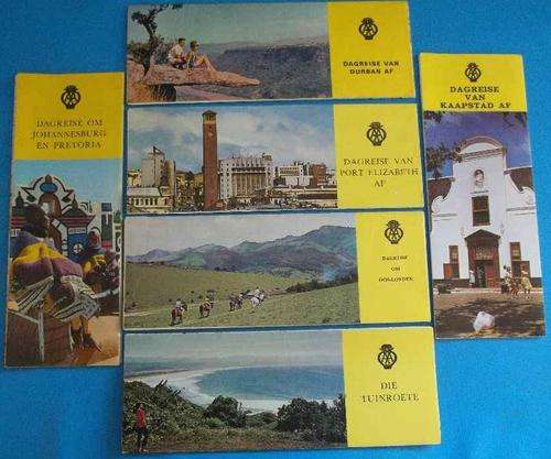 6 X Vintage Automobile Association (AA) "Dagreisie" Maps
