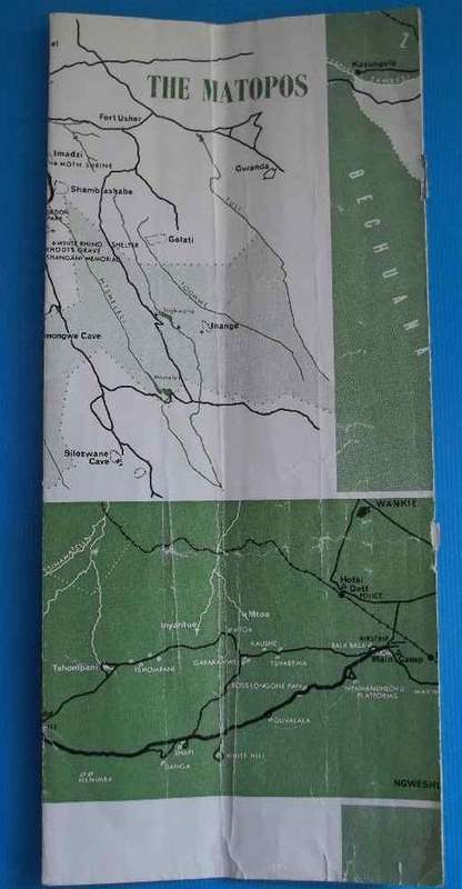 The Matapos - Fold-Out Map/Pamphlet - 40cm/23cm (Was Originally In A Booklet & Quite Worn!)