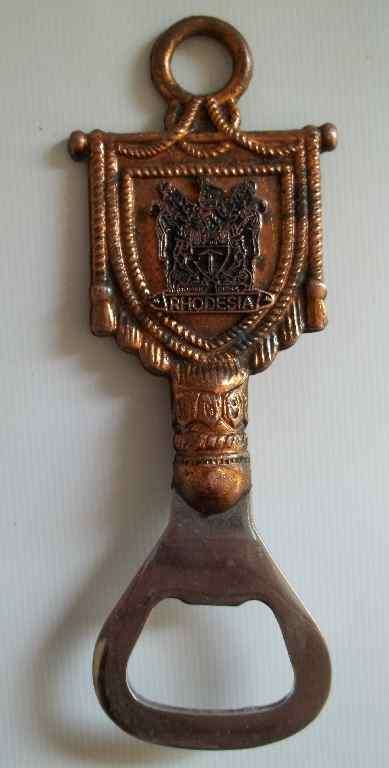 Copper "Rhodesia" Bottle Opener - Length 25cm