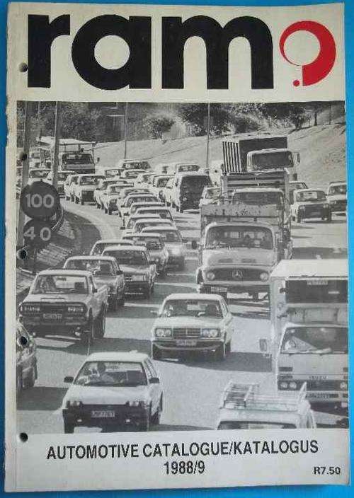 RAM Automative Catalogue 1988/9