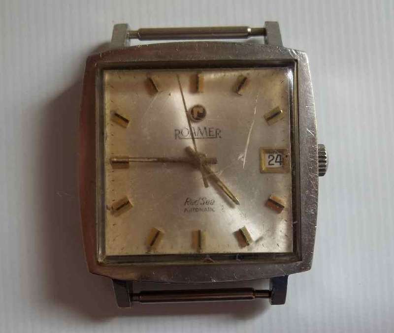 Rare Roamer Red Sea Automatic Watch - Working But Cosmetically Worn (Serial No. 474 9120 601)