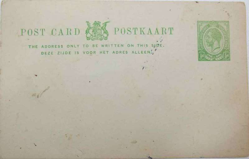 Post Card/ Postkaart With Union Of South Africa Stamp