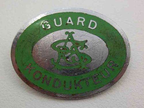 RSA Guard/Kondukteur Badge (Quite Scratched) - 4,5cm/3,4cm