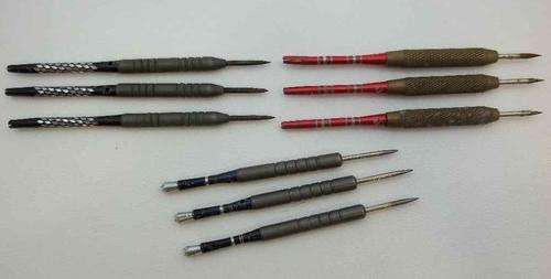 9 X Vintage Metal Darts (A Little Rusted at The Tip, No Filights)