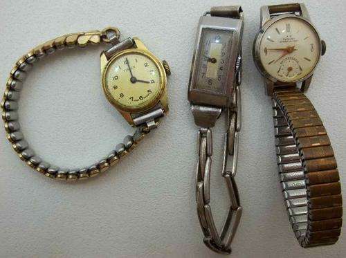 3 X Vintage Watches: Thussy Antimagnetic; Tavannes Watch Co, Ref 3442, 15 Jewels & Timex