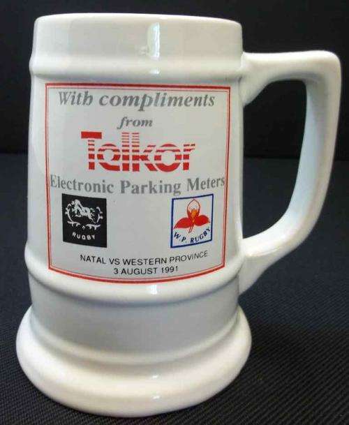 Promotional Natal vs Western Province 3 August 1991 Ceramic Beer Mug