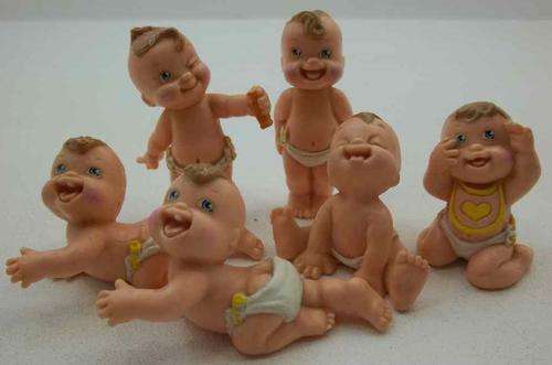 6 X Galoob 1991/2 Magic Diaper Babies
