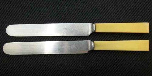 2 X Joseph Rodgers & Sons, Sheffield England, Bone Handled Knives - Lengths 23cm & 23,5cm