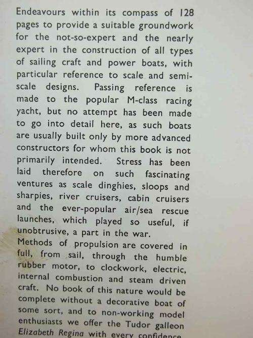 The Model Boat Book - G H Deason - The Drysdale Press, 1950