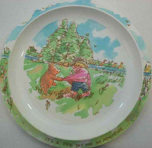 Trudeau Winnie The Pooh Hard Plastic Baby Feeding Trio (See Ad!)