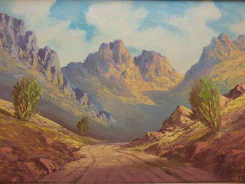 Framed H Potgieter Oil On Board - 55cm/40cm (Including Frame)