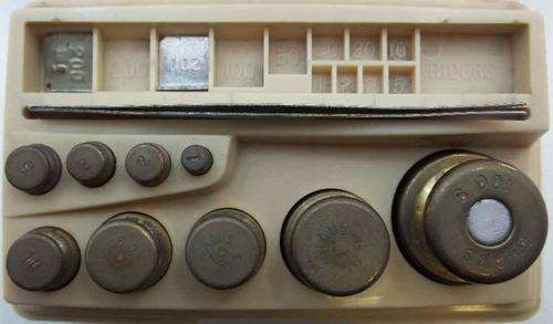 Ohaus Scale Corp, NJ USA -Sto-A-Weigh Miniature Weight & Tweezer Set