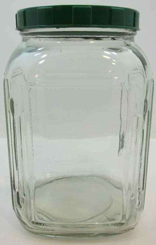 Vintage Square Glass Jar - 22,5cm/13cm/13cm