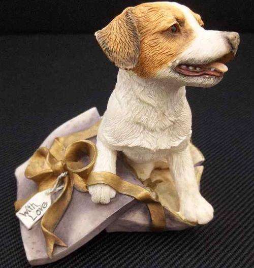 Cute Country Artists Dog Jack Russell in Present 02256 Very Good Condition 2001
