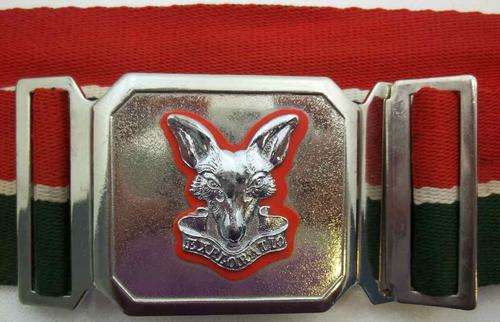 SA Army Intelligence Corps Stable Belt + Insignia "Exploratio"