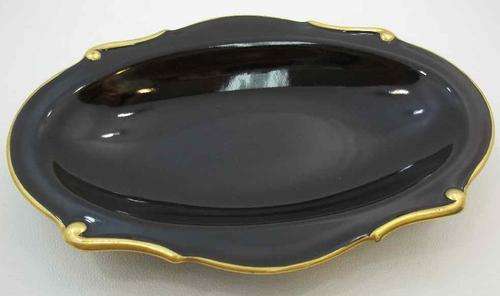 Stunning & Quite Rare! ~Carlton Ware Noire Royale Dish~ 21cm/14,5cm/3cm