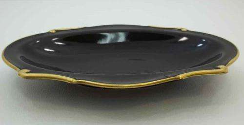 Stunning & Quite Rare! ~Carlton Ware Noire Royale Dish~ 21cm/14,5cm/3cm
