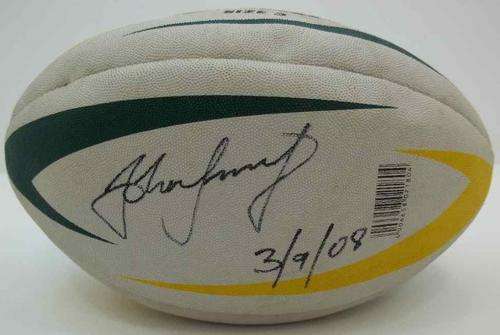 John Smit Autographed Rugby Ball