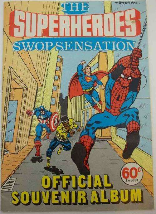 The Superheroes Swap Sensation Official Souvenir Album, 1982 - Complete!!! & Excellent Condition!!!