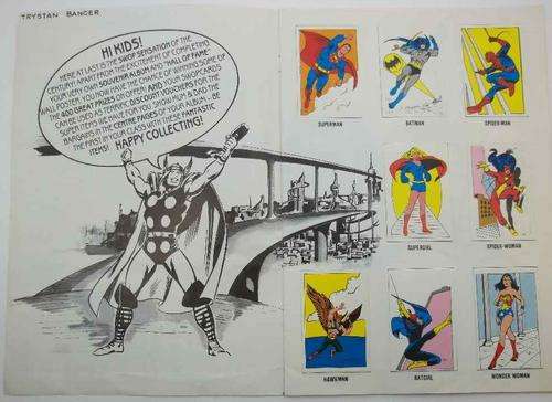 The Superheroes Swap Sensation Official Souvenir Album, 1982 - Complete!!! & Excellent Condition!!!