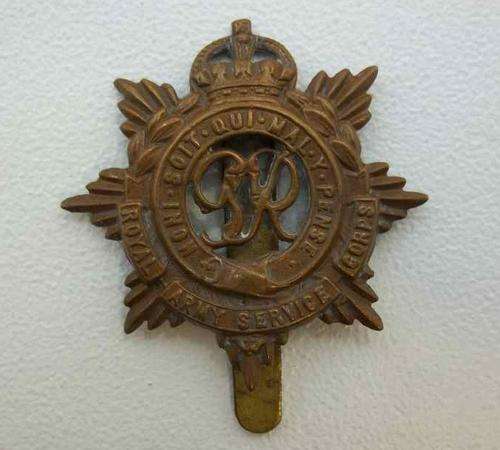 WWII Royal Army Service Corps Brass Badge - 4,3cm/4,3cm