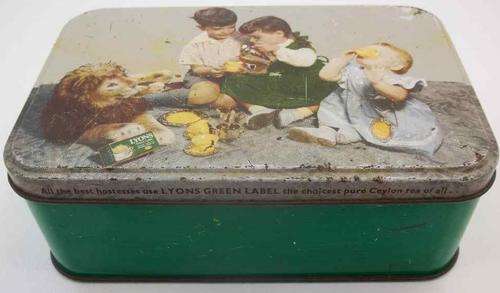 Sweet Vintage Lyons Green Label Tin - 18cm/11,5cm/6,5cm