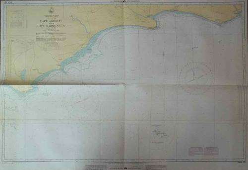 Cape Agulhas To Cape Barracouta Nautical Map - 100cm/69cm