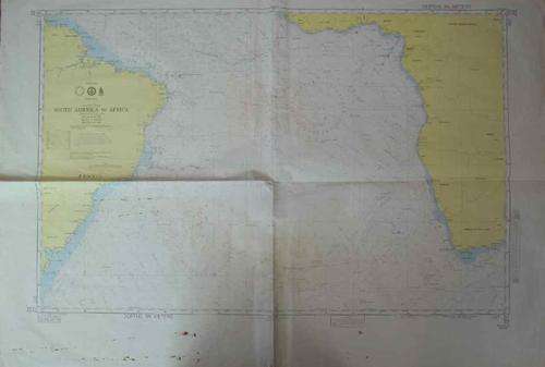 South America To Africa Nautical Map - 100cm/69cm
