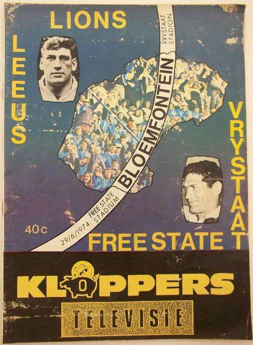 Lions vs Free State 29/6/1974 Free State Stadium, Bloemfontein Program ~ Super Collectible!!!
