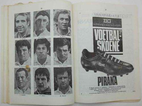 France vs South Africa 12 June 1971, Free State Stadium Official Programme