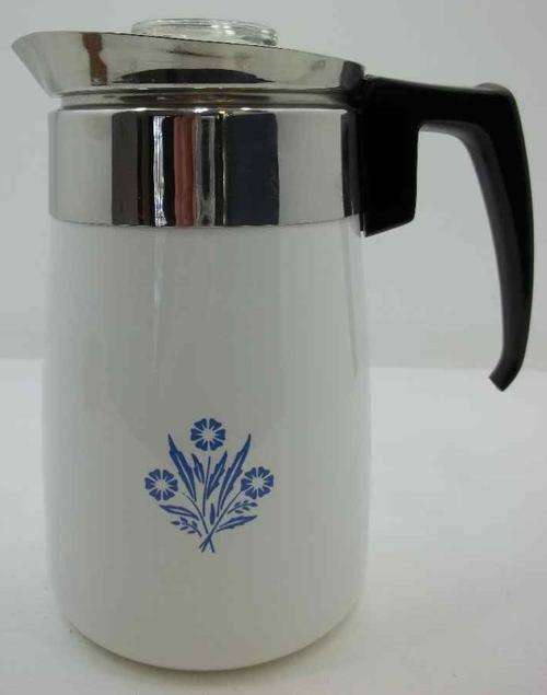 Vintage Corning Ware 6 Cup Coffee Percolator - Immaculate!