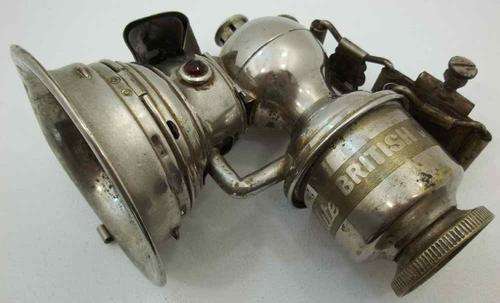 Miller's Regalite British Made Carbide Bicycle Lamp ~ Great Item! 16cm/14cm/11cm