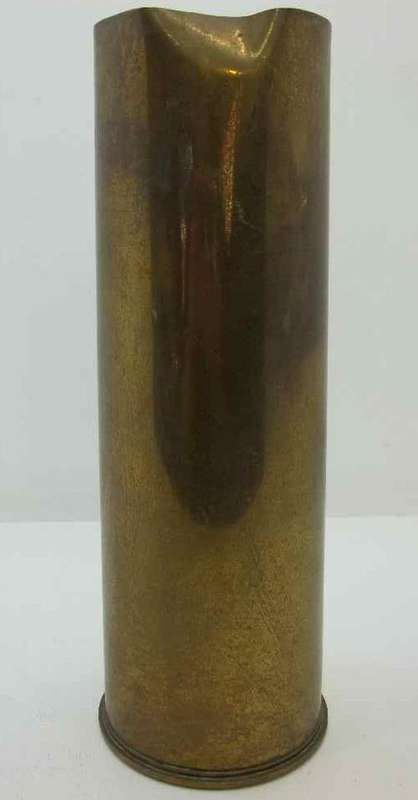 Large Brass Shell Casing - Height 29cm; Base Diameter 10,5cm