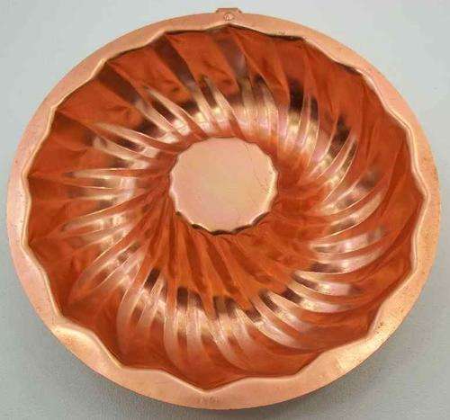 Decorative Copper Coloured Jelly/Mousse Mould - 21cm/5cm