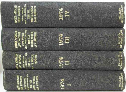 The South African Law Reports, Juta, Butterworths - 1974 4 Volumes (Bilingual)