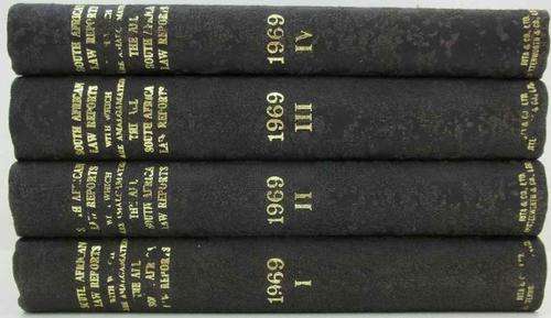 The South African Law Reports, Juta, Butterworths - 1969 4 Volumes (Bilingual)