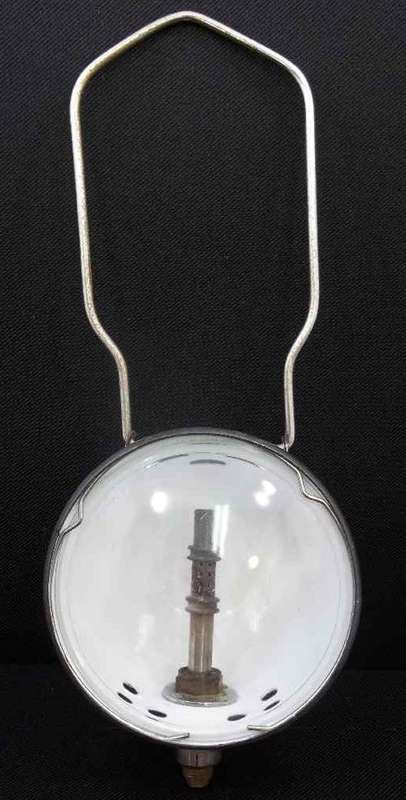 Vintage White Enamel Cadac Fisherman's Gas Lamp - 11cm/16cm, Excluding Handle, Good Condition!