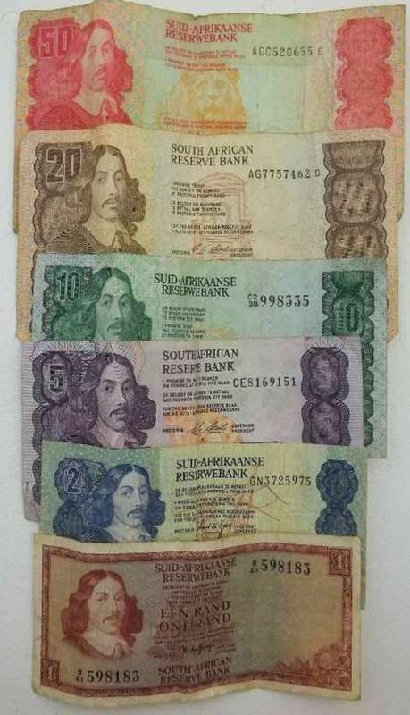 Old South African Bank Notes