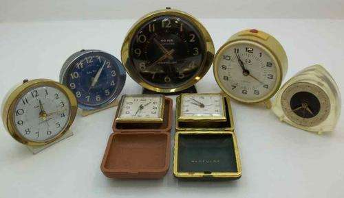 Lot Of 7 Collectible Clocks - Working, But With Defects (For Repair Or Spares)