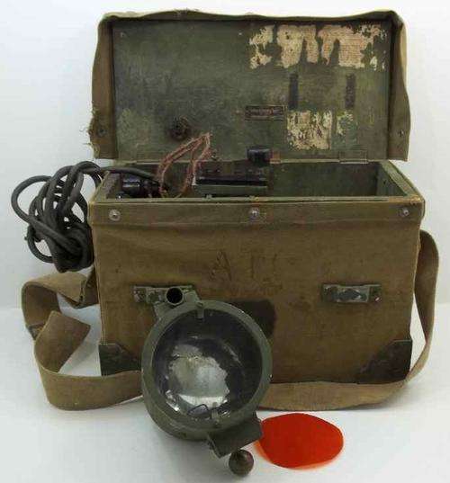 Vintage South African Army Military Morse Code Field Signal Light