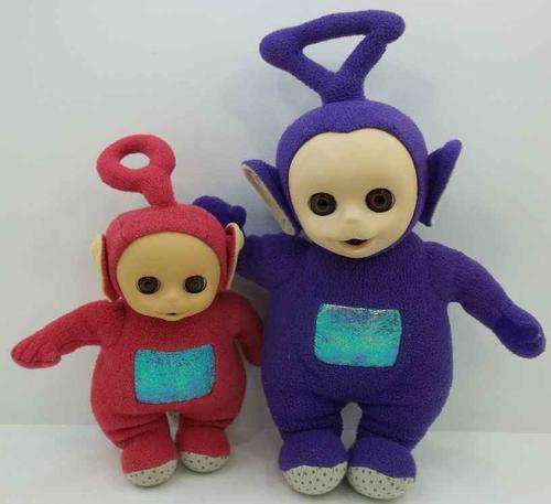 Two Vintage Original Teletubbie Dolls - Lengths 30cm & 37cm