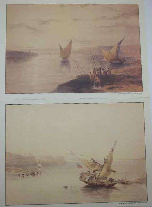 Sketches In Egypt & Nubia: Old Cairo & The River Nile - 8 Sketches By David Roberts