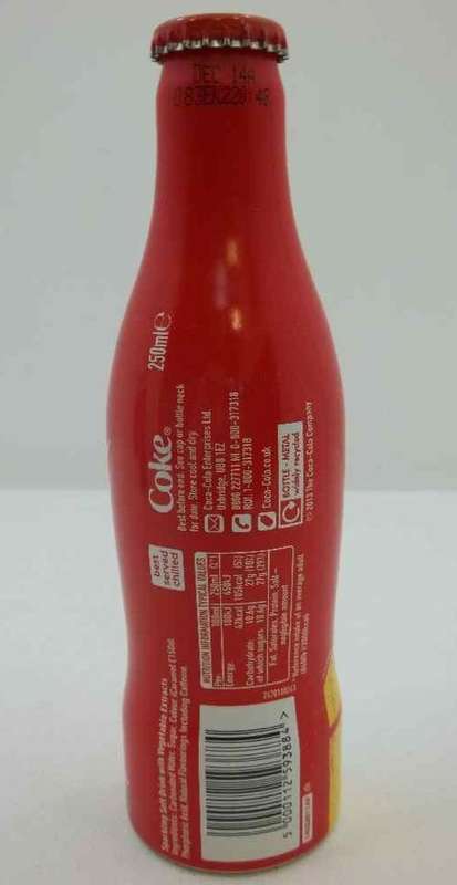 Fifa World Cup Brasil Aluminum Souvenir Sealed Coca Cola 250ml Bottle