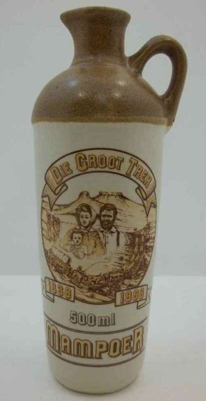 Die Groot Trek 1938-1988 Commemorative Ceramic 500ml Mampoer Jug ~ Height 23cm